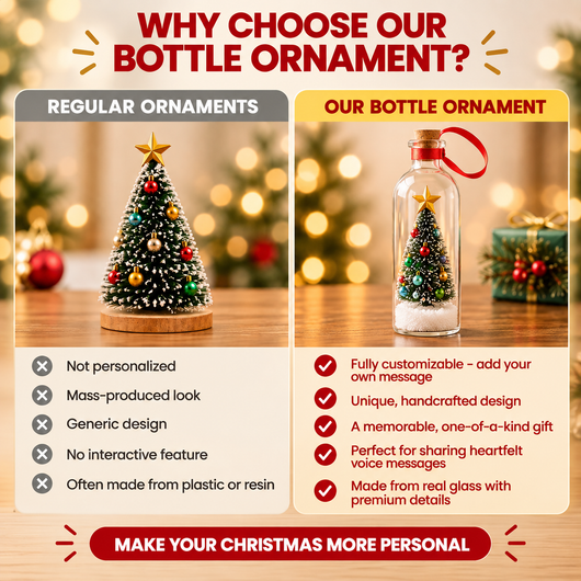 Recordable Christmas Tree in a Bottle