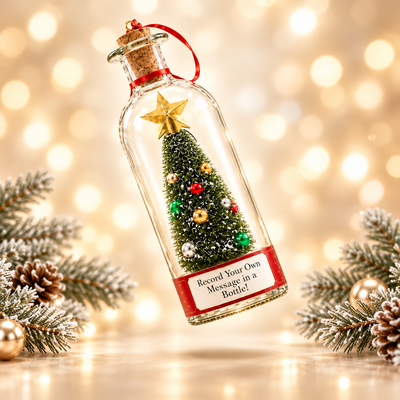 Recordable Christmas Tree in a Bottle