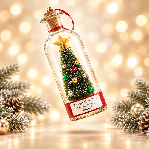 Recordable Christmas Tree in a Bottle