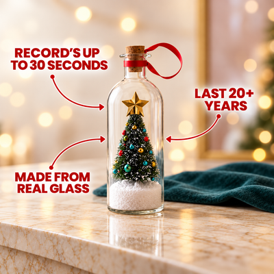 Recordable Christmas Tree in a Bottle