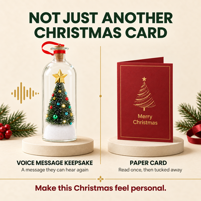 Recordable Christmas Tree in a Bottle