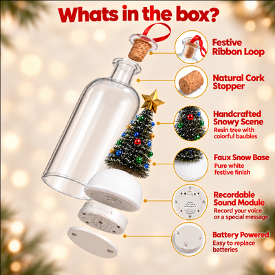 Recordable Christmas Tree in a Bottle